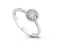 Ring PG Gioielli Woman Moon in White Gold Diamante 0.22 Ct ANMOON/3 - ANMOON/3